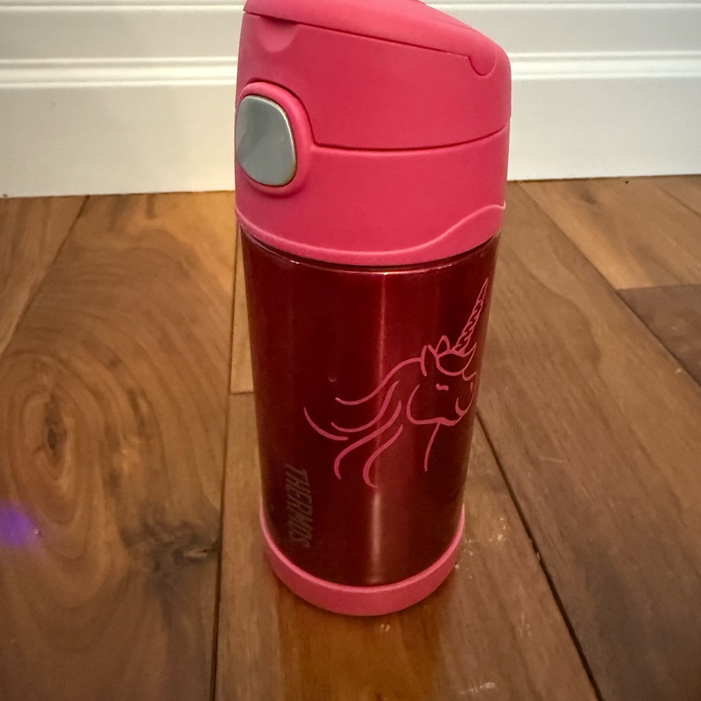 Pink Unicorn Thermos water Bottle